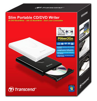 Transcend Slim Portable USB Powered CD / DVD Writer