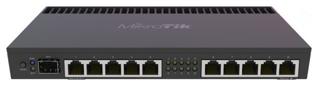 MikroTik RB4011iGS+RM 10-Port 1U Rackmount Wired Router