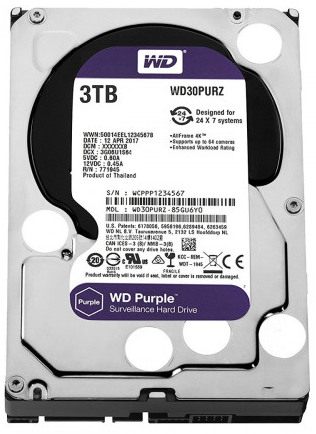 WD Purple WD30PURZ 3TB 7200 RPM Surveillance HDD Price in Bangladesh