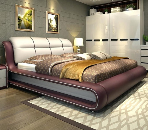 GF6032 Stylish Artificial Leather Bed