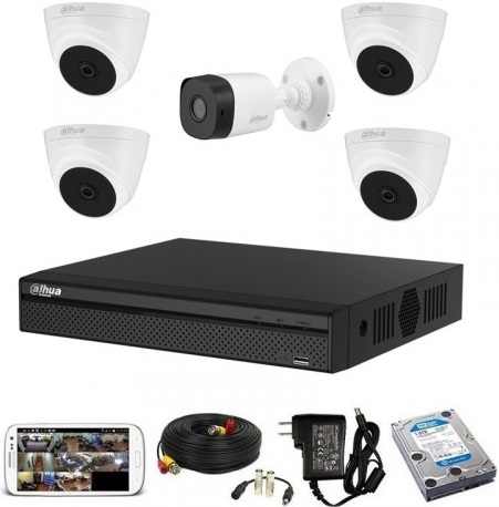 CCTV Package Dahua XVR1A08 8-CH DVR 500GB HDD