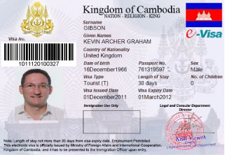 Cambodia E-Visa Processing Service